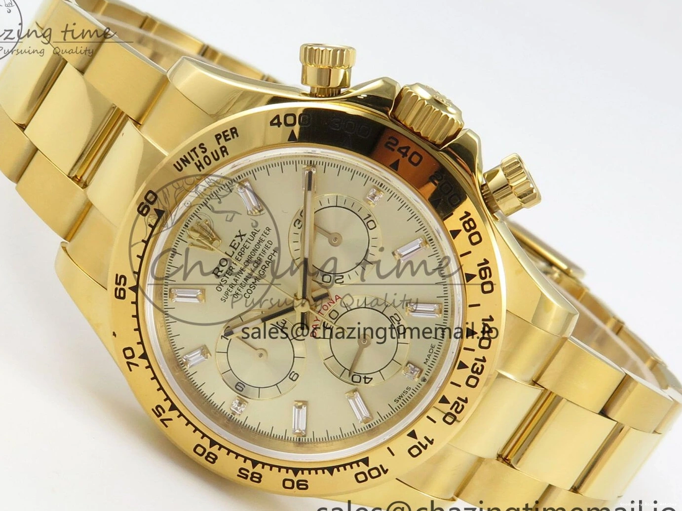 AAA Replica Watches Edition 126508 (Gain Casual Best SH4131 1:1 Weight) 305 Crystal On Dial Bracelet V6 Markers YG YG QF Daytona YG 1219